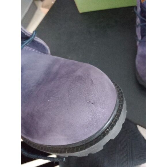 Timberland grape purple swede boots size 7 M in box #22382 - Picture 10 of 10
